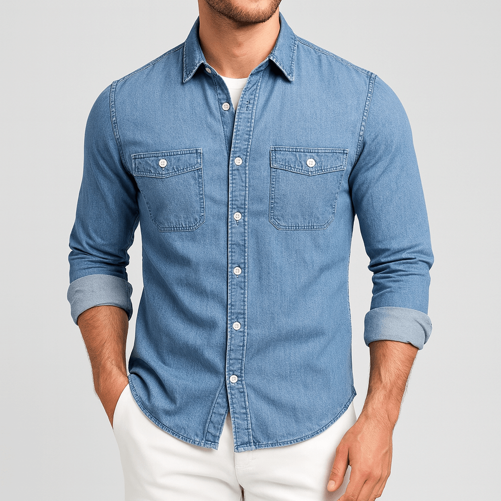 Beaunord | Slim fit denim shirt