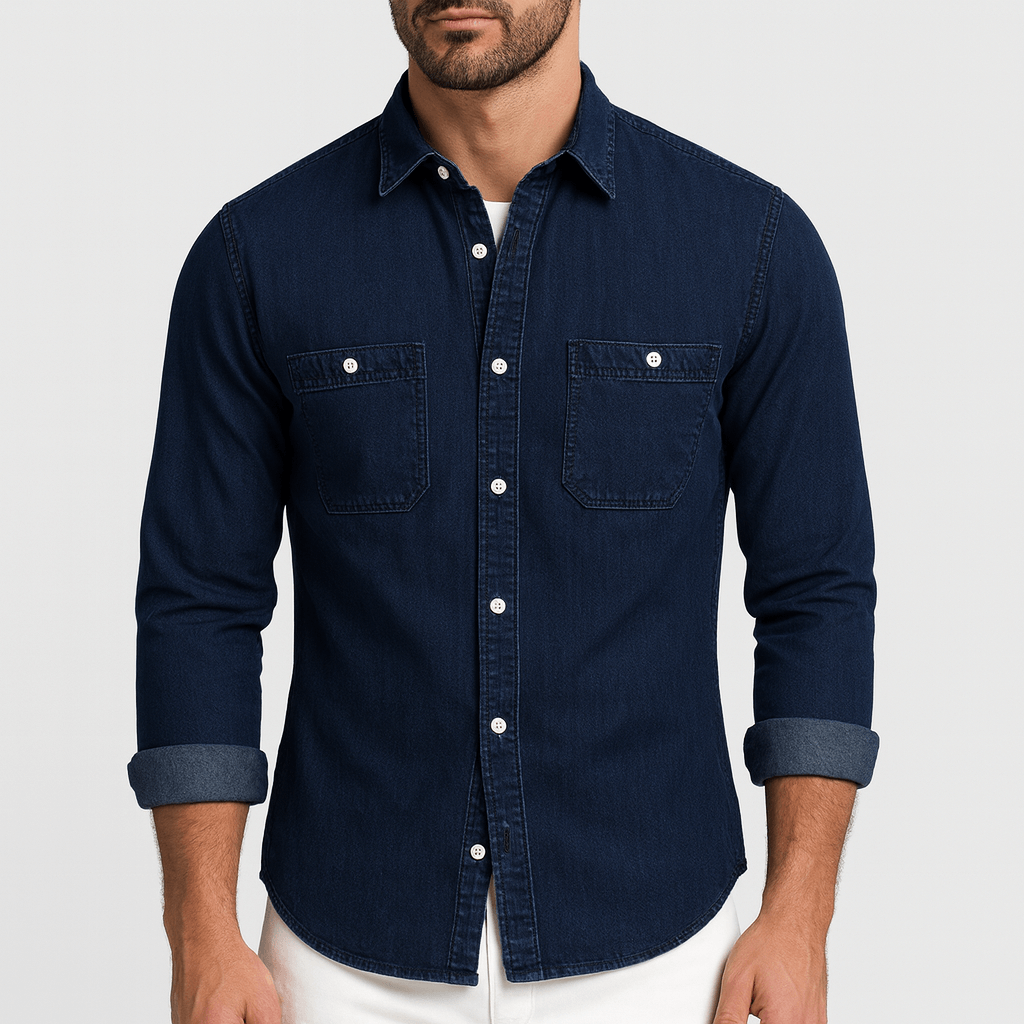 Beaunord | Slim fit denim shirt