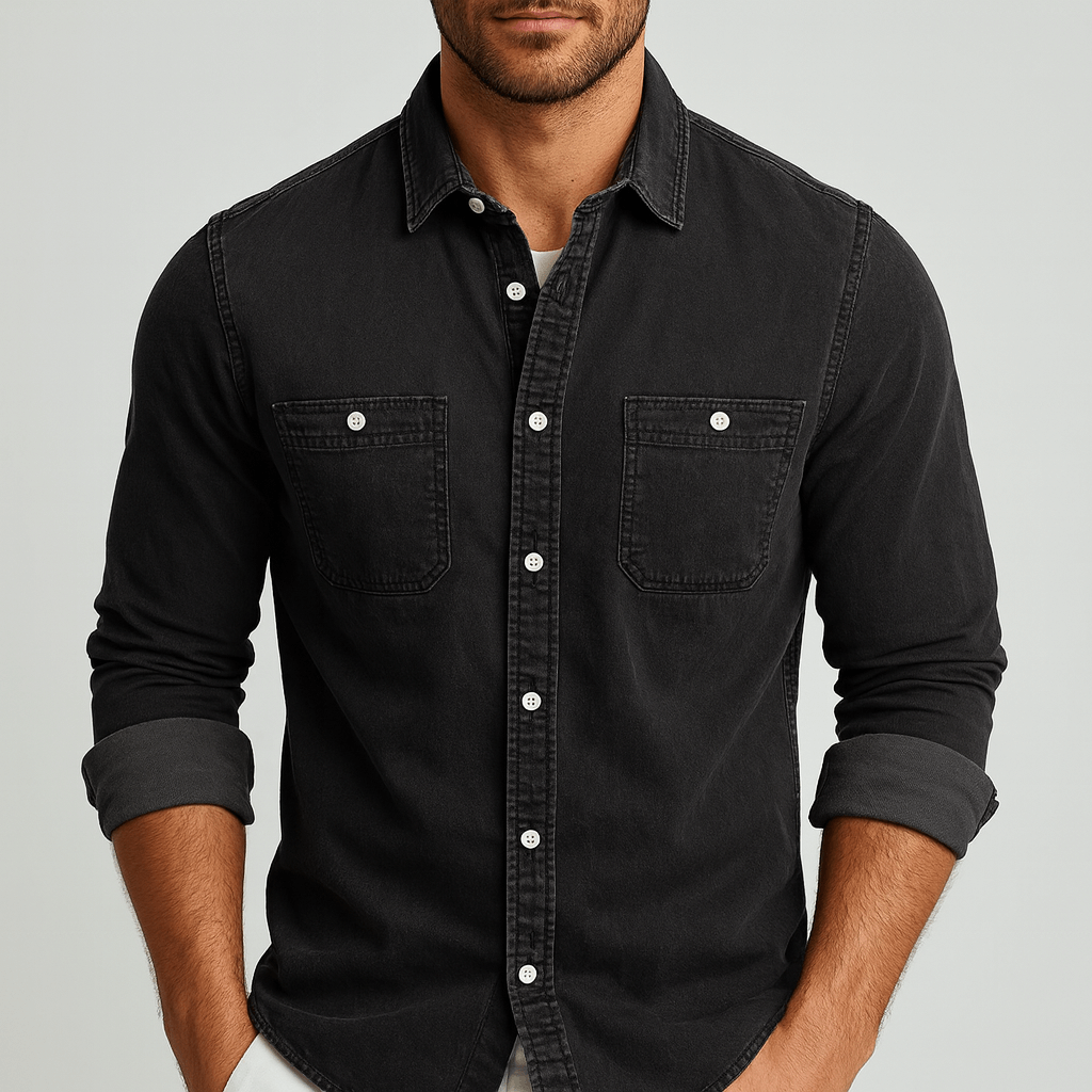 Beaunord | Slim fit denim shirt