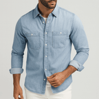 Beaunord | Slim fit denim shirt