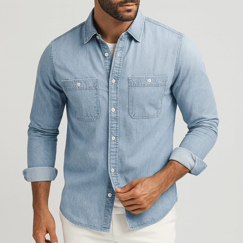 Beaunord | Slim fit denim shirt