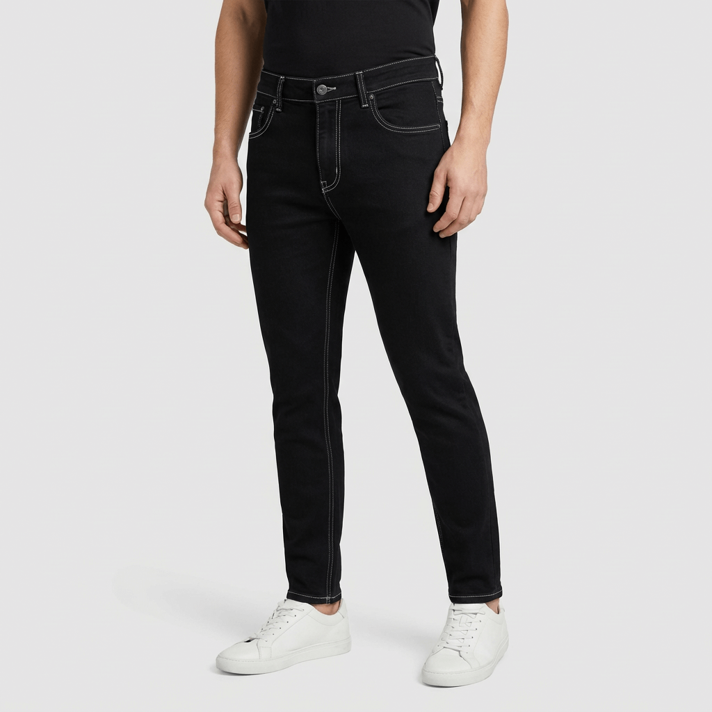 Beaunord | Elastic denim tapered jeans