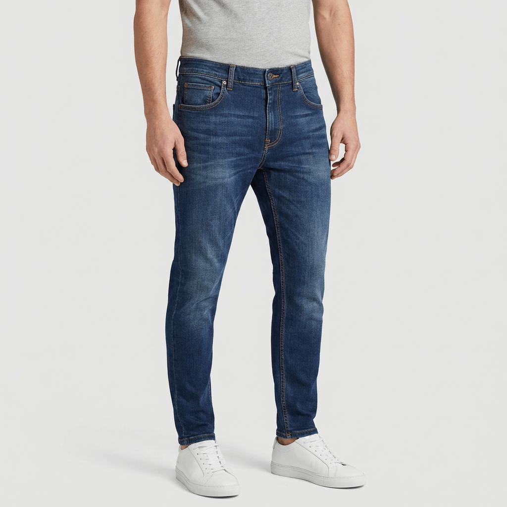 Beaunord | Elastic denim tapered jeans