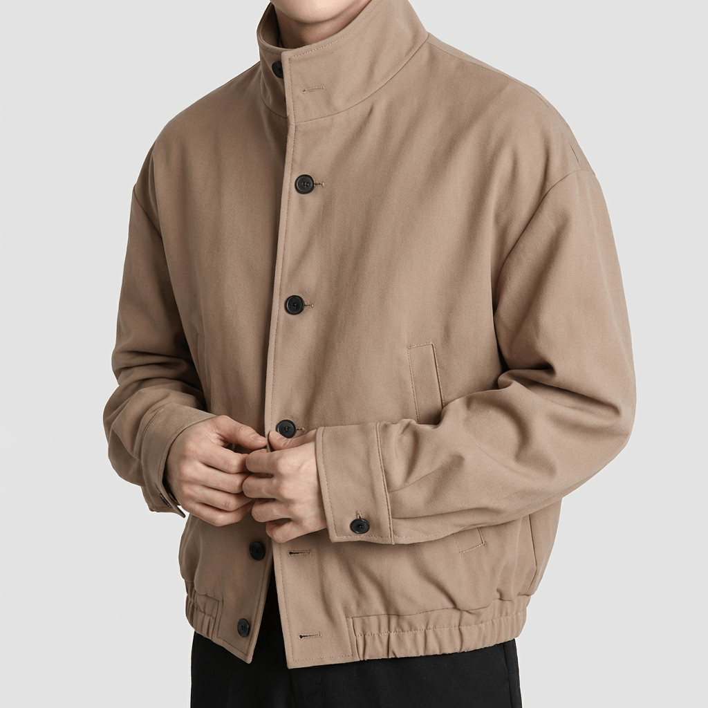 Beaunord | Lightweight high-collar bomber jacket