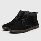 Beaunord | Suede high heeled shoes with elastic cuff