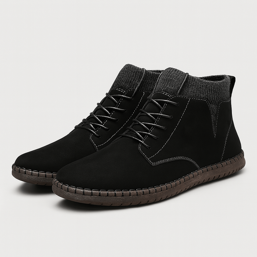 Beaunord | Suede high heeled shoes with elastic cuff