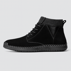 Beaunord | Suede high heeled shoes with elastic cuff