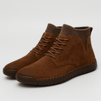 Beaunord | Suede high heeled shoes with elastic cuff