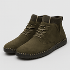 Beaunord | Suede high heeled shoes with elastic cuff